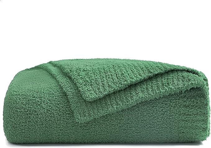 bearberry Super Soft Fluffy Throw Blanket Lightweight Cozy Warm Throw Blankets for Couch Bed Sofa All Season (Avocado Green, 40”x50”)