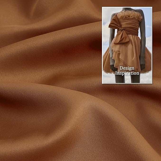 DUALIFE Caramel Brown Blackout Curtains for Bedroom - 96 Inch Long Curtains Floor to Ceiling Thermal Insulated Privacy Assured Drapes 2 Panels Set, Dark Oak Vintage Decor 52 Inch Wide Grommet Top