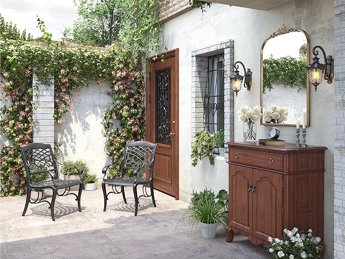 30" x 40" Antique Gold Arched Mirror for Wall, Vintage Brass Bathroom Mirror with Metal Frame, Bronze Ornate Gold Vanity Mirror for Entryway, Mantel, Powder Room