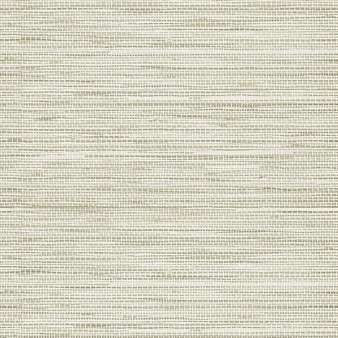 Simon&Siff Cream Textured Grasscloth Peel and Stick Wallpaper 17.7"x118" Neutral Faux Grassweave Waterproof Self Adhesive Removable Fabric Wallpaper Wall Mural for Bedroom Kitchen Cabinet