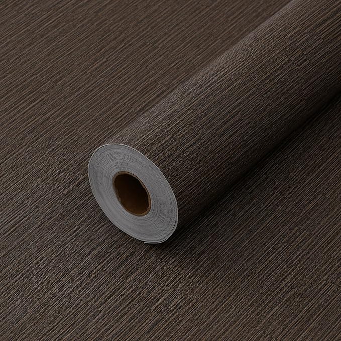 Grasscloth Peel and Stick Wallpaper 20.8"x394" Cream Thick Fabric Textured Linen Classic Faux Grassweave Neutral Removable Wallpaper Vinyl Film Roll for Home Use(Caramel, 20.8"x394")