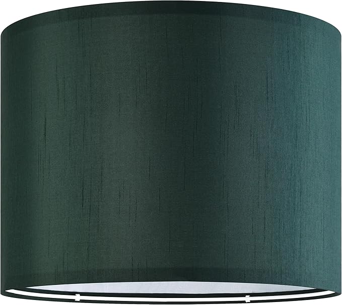 GOSO Dark Green Lamp Shades Set of 2 Large,16×16×12 inches Spider Replacement Lampshade Decoration for Living Room/Bedroom,Simple Assembly,Handcarft for Large Floor Lamps and Table Lamp Tropical