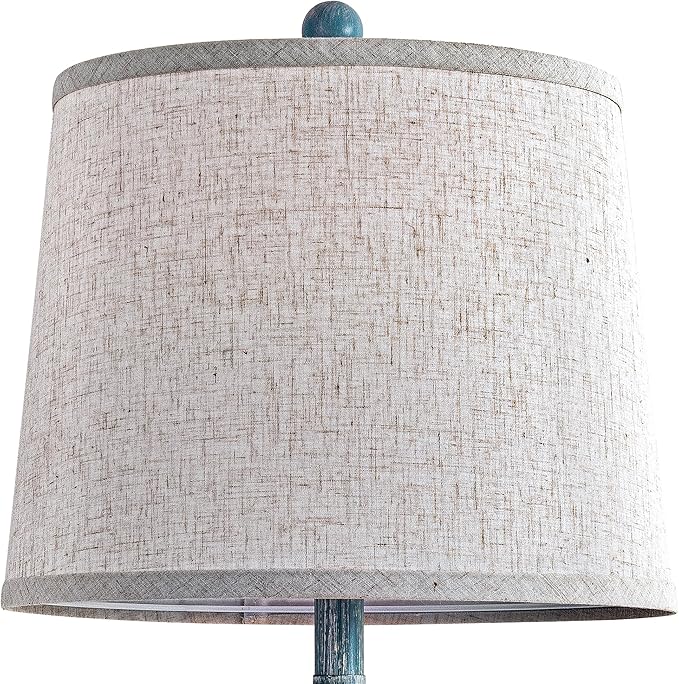 27.7" Table Lamps for Living Room Set of 2, 3 Way Dimmable Touch Lamps for Bedrooms with Dual USB Ports, Farmhouse Lamps for Nightstand,2 Bulbs Included