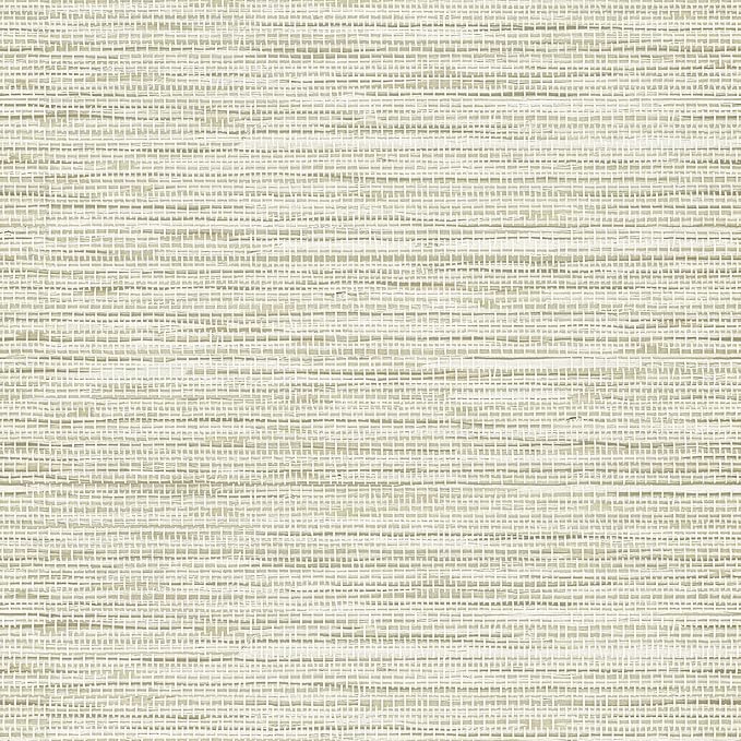 Simon&Siff Cream Textured Grasscloth Peel and Stick Wallpaper 17.7"x394" Neutral Faux Grassweave Waterproof Self Adhesive Removable Wallpaper Mural for Home Decor Bedroom Kitchen Cabinet