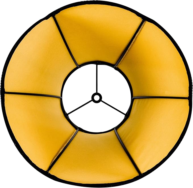 GO&SO Black Bell Lamp Shades Set of 2 (Petal Edge Braid) Scalloped Lamp Shade,6"Top x 13"Bottom x 10.6"Vertical Height (Spider) Replacement Lamps Shades for Table Lamp,Floor Lampshade,Easy Assembly