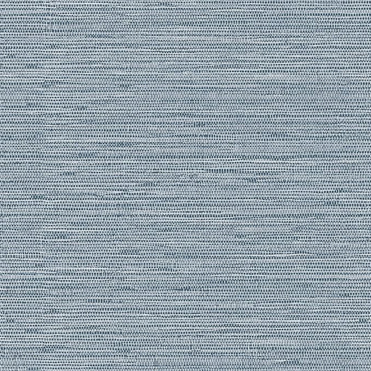 Grasscloth Peel and Stick Wallpaper 17.3" x 197" Blue Textured Grasscloth Wall Paper Renter Friendly Wallpaper Self Adhesive Removable for Bathroom Bedroom