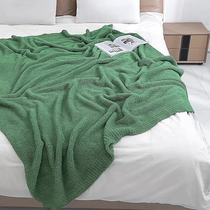 bearberry Super Soft Fluffy Throw Blanket Lightweight Cozy Warm Throw Blankets for Couch Bed Sofa All Season (Avocado Green, 53”x71”)