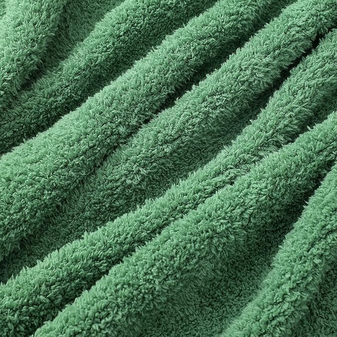 bearberry Super Soft Fluffy Throw Blanket Lightweight Cozy Warm Bed Blankets for Couch Bed Sofa All Season (Avocado Green, 60”x80”)