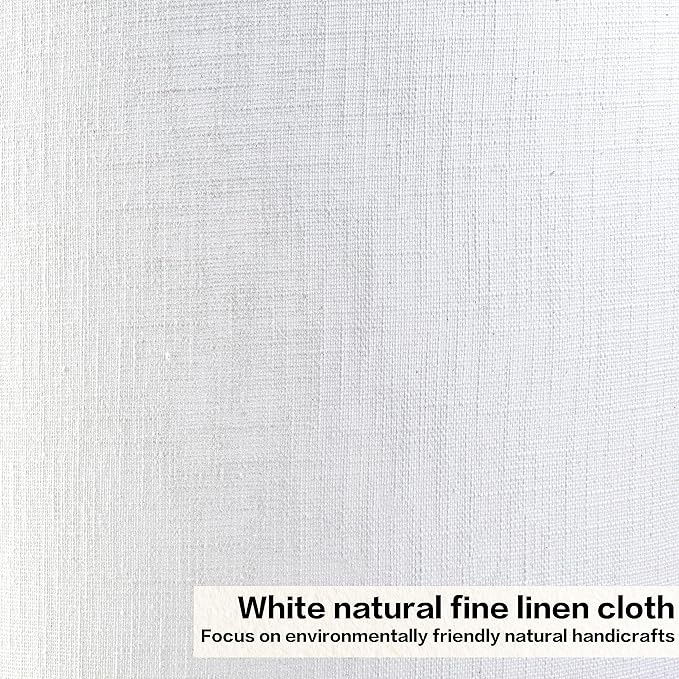 Small Drum White Texture Lampshades Replacemnt for Table Lamps Pendant Light-10"Top × 10" Bottom × 10" High(Spider),Required Assembly-Modern Table Lamps for Bedrooms/Lights for Room-By GO&SO